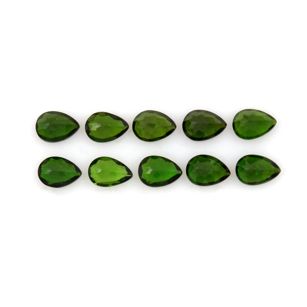 Pear Chrome Diopside 5x7mm Loose Gemstone