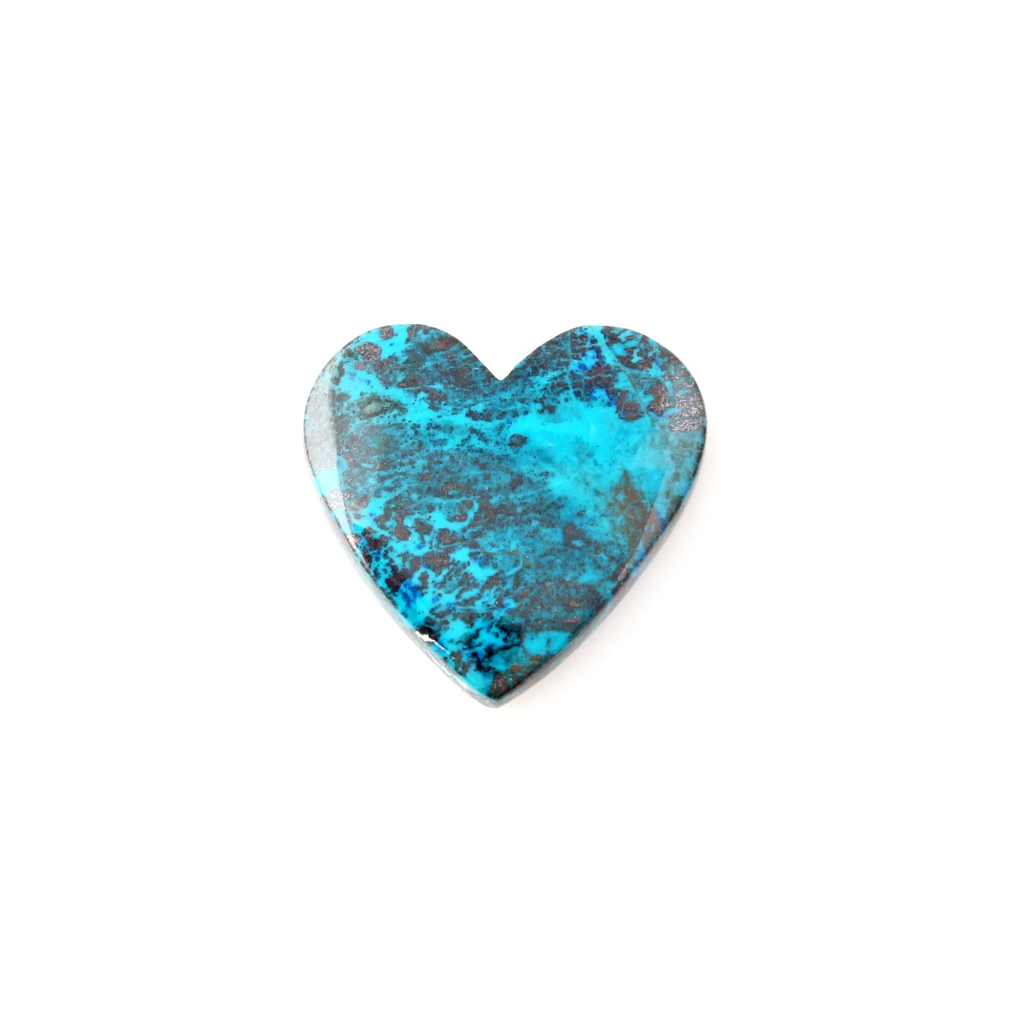 Natural Chrysocolla Gemstone, 17.83ct Shattuckite Chrysocolla Gemstone