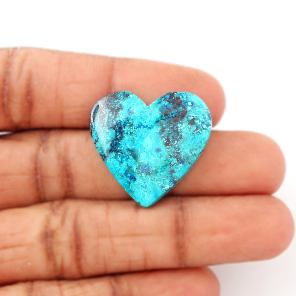 Natural Chrysocolla Gemstone, 27.8ct Chrysocolla Gemstone Cabochon