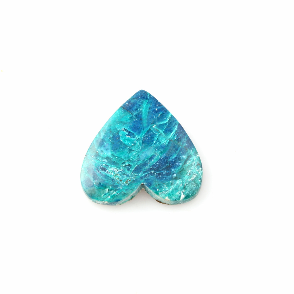 34.3ct Chrysocolla Gemstone, Natural Shattuckite Chrysocolla Cabochon Gemstone