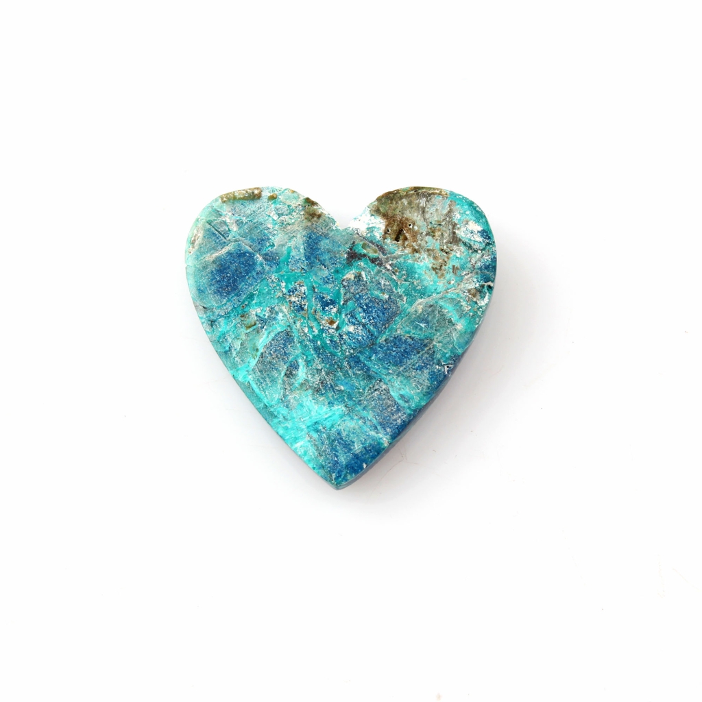 34.3ct Chrysocolla Gemstone, Natural Shattuckite Chrysocolla Cabochon Gemstone