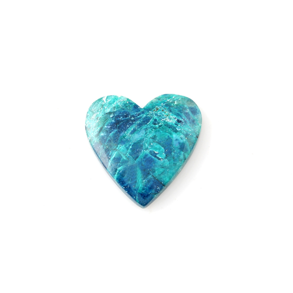 34.3ct Chrysocolla Gemstone, Natural Shattuckite Chrysocolla Cabochon Gemstone