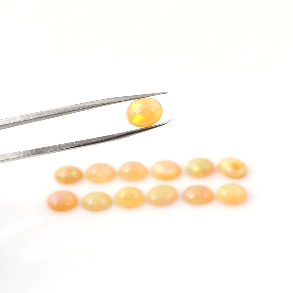 Natural Ethiopian opal 7x9mm Oval Shape Loose Gemstone