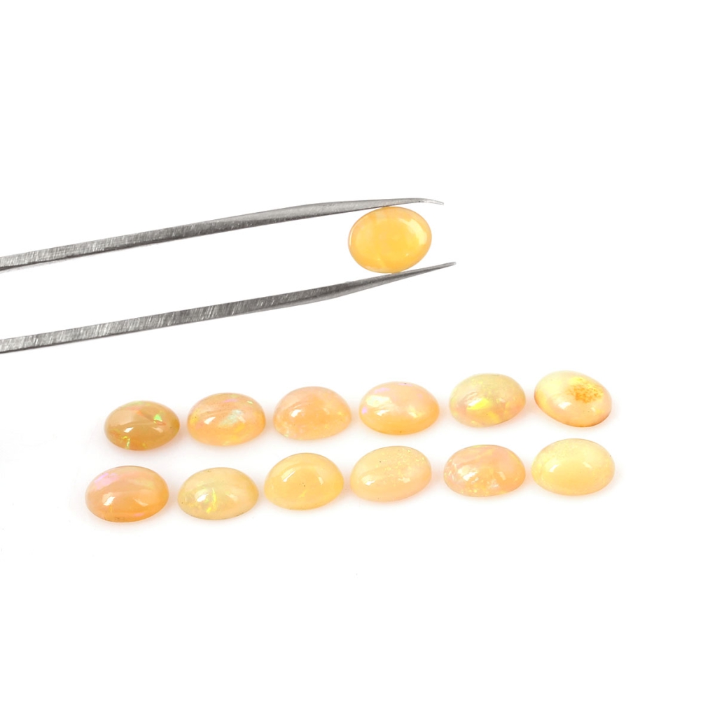 Natural Ethiopian opal 7x9mm Oval Shape Loose Gemstone