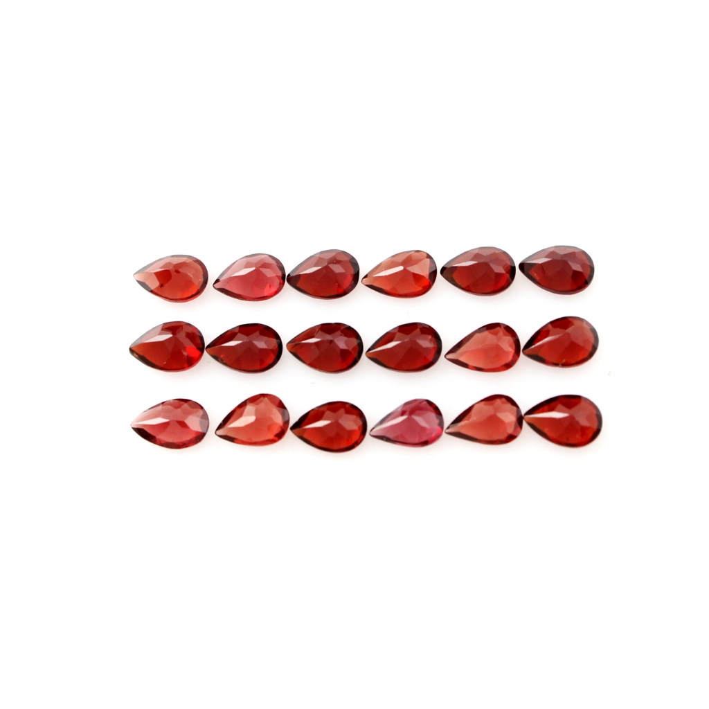 Natural Garnet 4x6mm Pear Shape Loose Gemstone