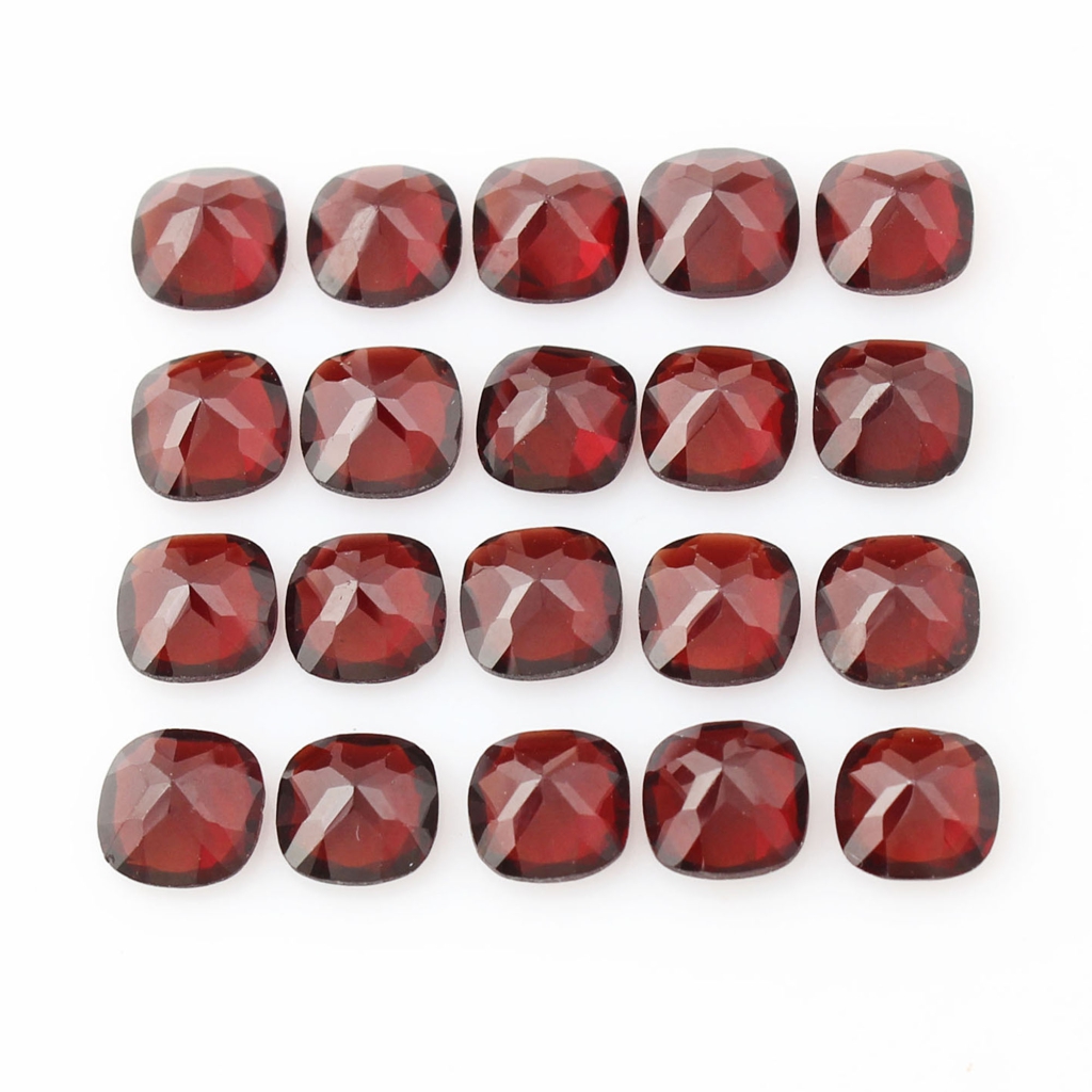 Natural Garnet 7mm Cushion Shape Garnet Loose Gemstone