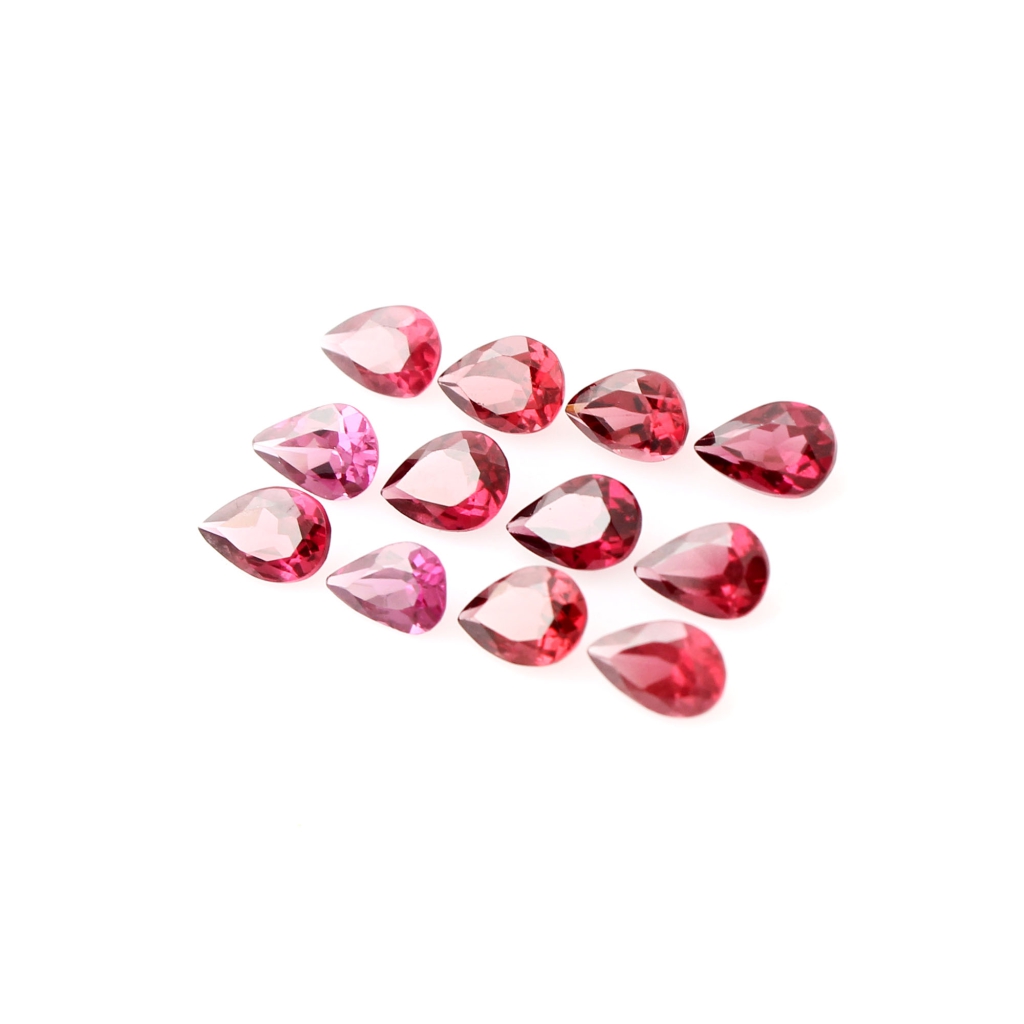 Natural Rhodolite Garnet 4x6 Pear Shape Loose Gemstone