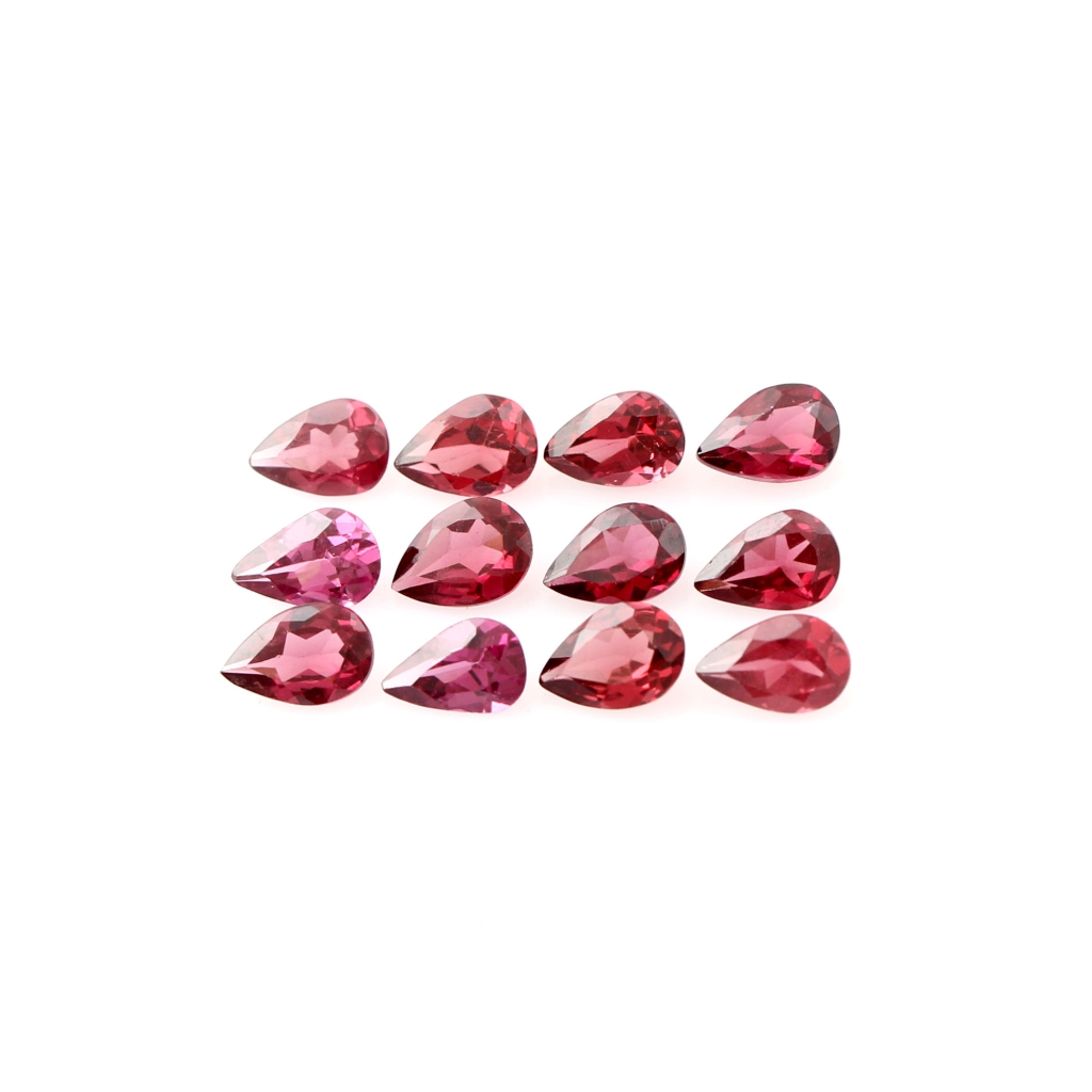 Natural Rhodolite Garnet 4x6 Pear Shape Loose Gemstone