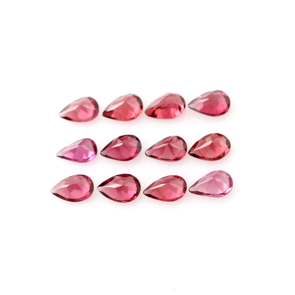 Natural Rhodolite Garnet 4x6 Pear Shape Loose Gemstone