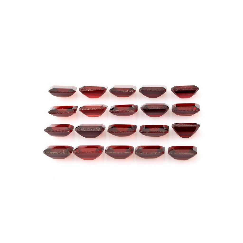Natural Garnet 6x8mm octagon Loose Gemstone