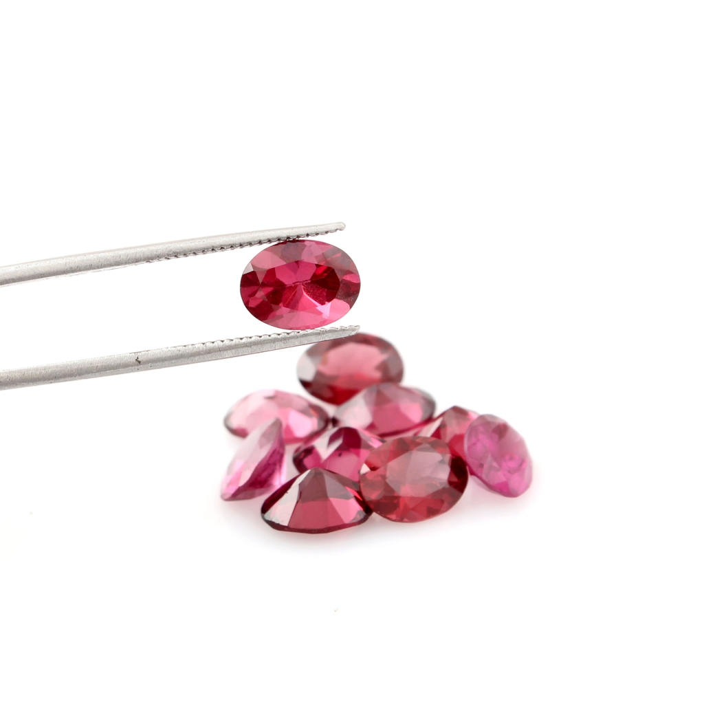 Natural Garnet 6x8mm Oval Shape Loose Gemstone