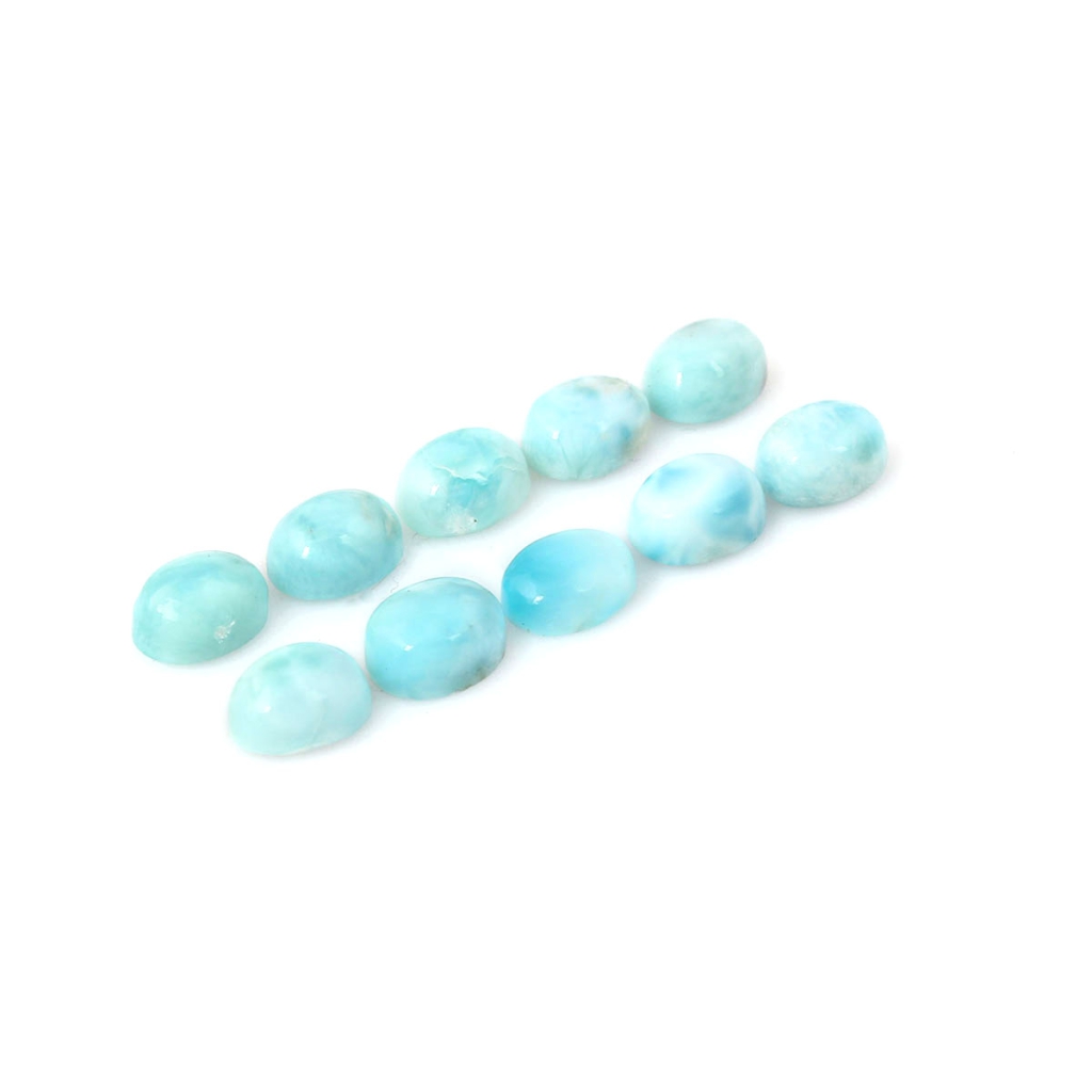 7x9mm Oval Shape Natural Larimar cabochon Loose Gemstone