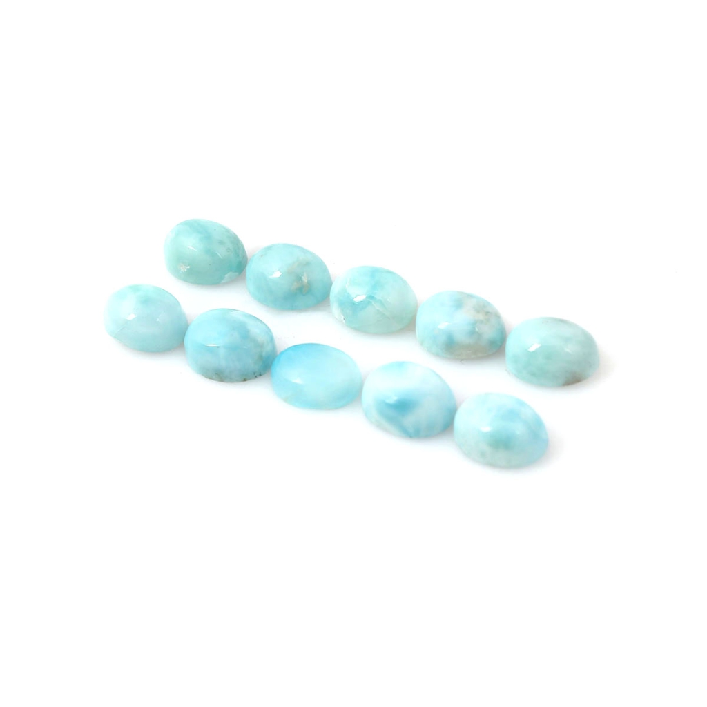 7x9mm Oval Shape Natural Larimar cabochon Loose Gemstone