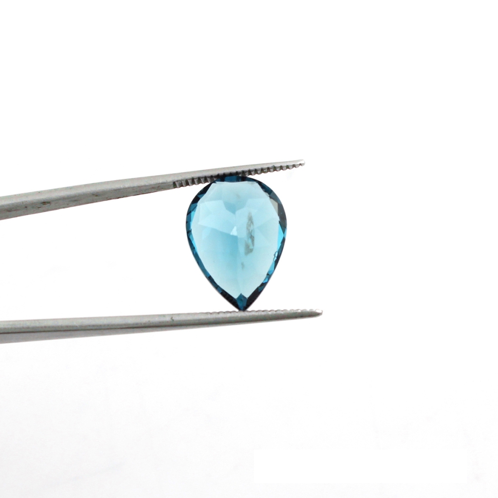 9x14mm Pear Shape London Blue Topaz Loose Gemstone