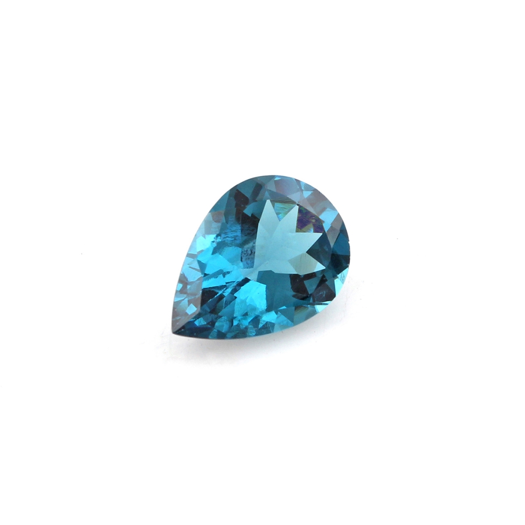 9x14mm Pear Shape London Blue Topaz Loose Gemstone