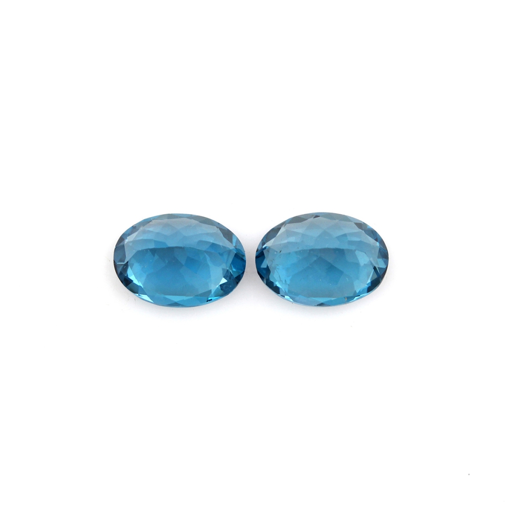 10x14mm Oval Shape London Blue Topaz Gemstone