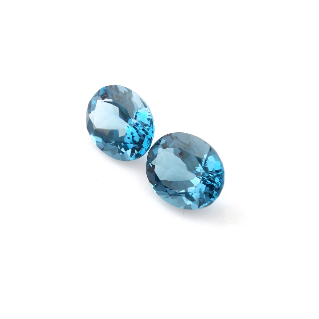 10x14mm Oval Shape London Blue Topaz Gemstone