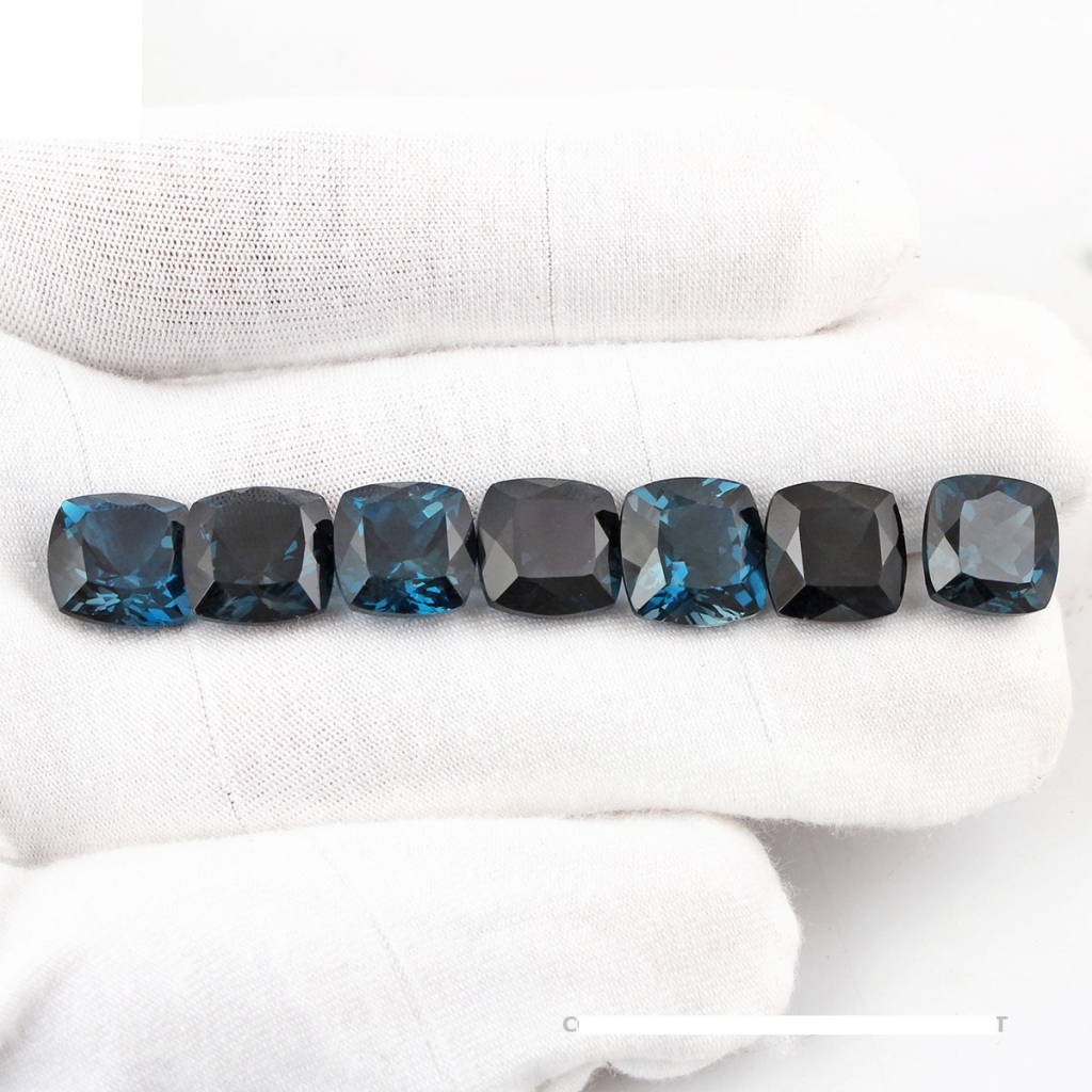 Natural London Blue Topaz cushion Shape Gemstone