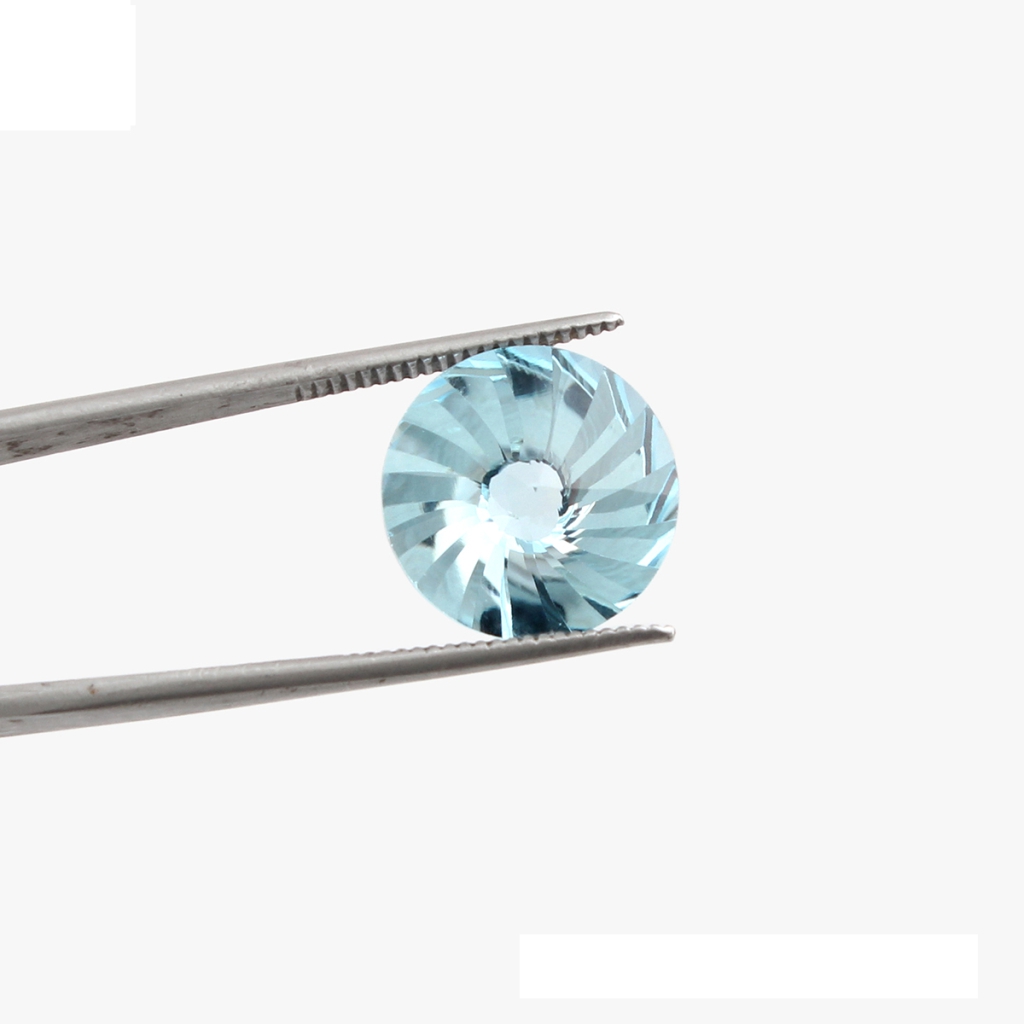 12mm Round Shape Blue Topaz Gemstone