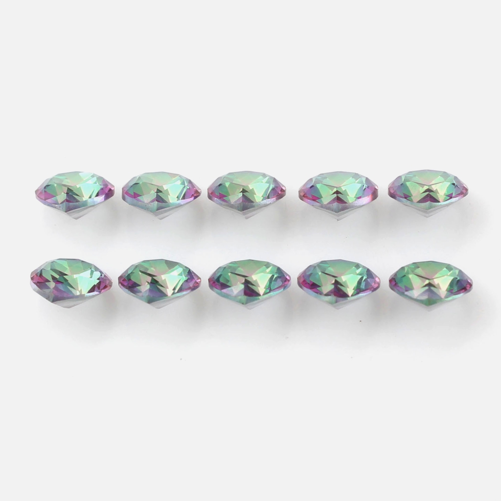 Natural Mystic Topaz 9x11mm Pear Shape Gemstone