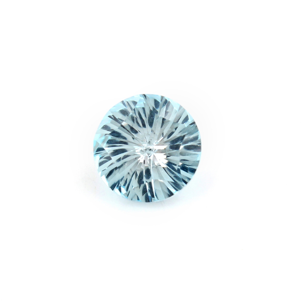 Natural Sky Blue Topaz 12mm Round Cut Loose Gemstone