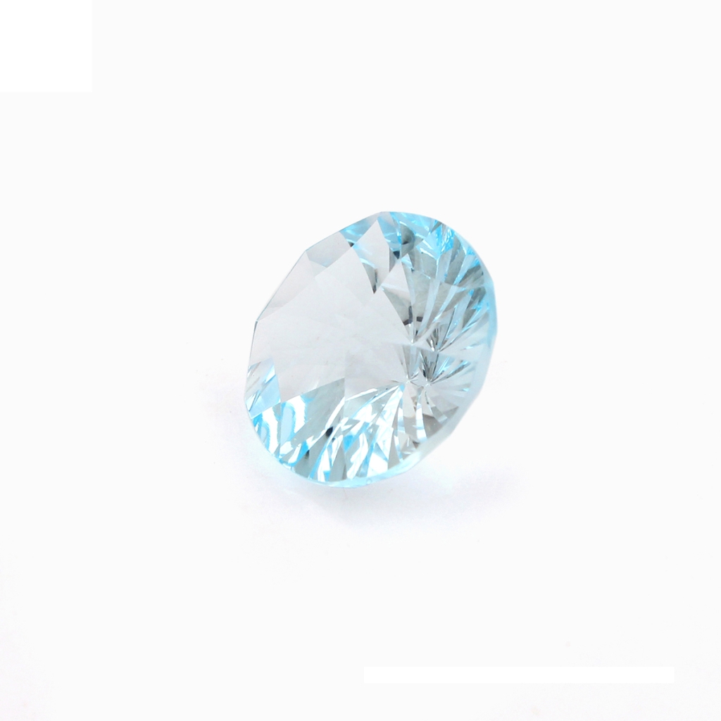 Natural Sky Blue Topaz 12mm Round Cut Loose Gemstone