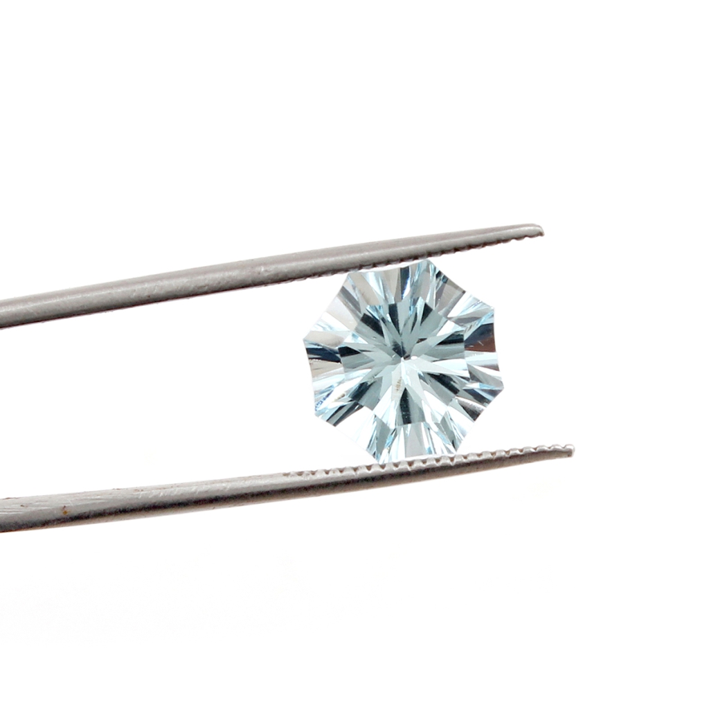 9mm Round Shape Blue Topaz Loose Gemstone For Jewelry Making