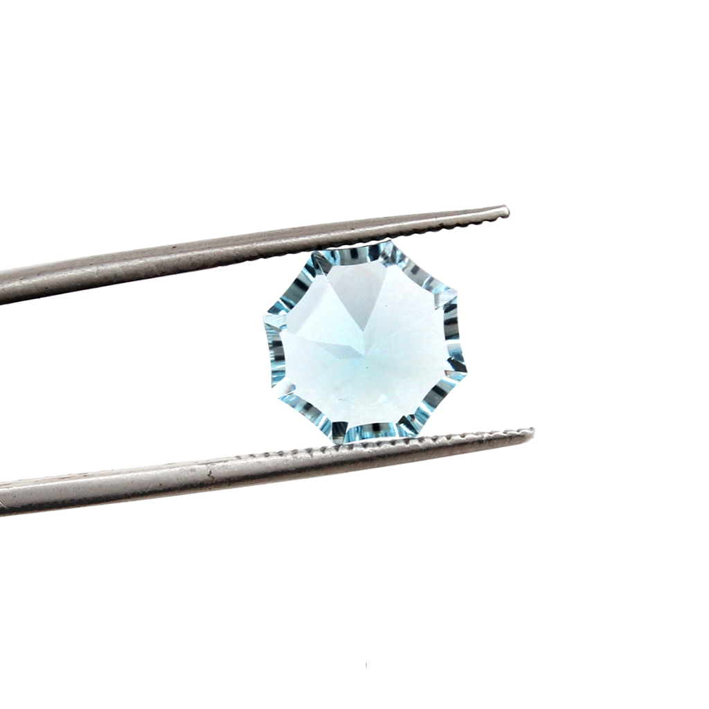9mm Round Shape Blue Topaz Loose Gemstone For Jewelry Making