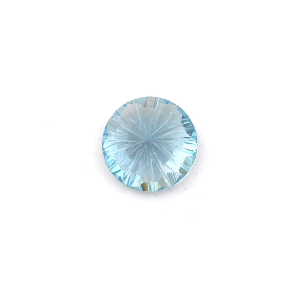 10mm Round Cut Sky Blue Topaz Loose Gemstone