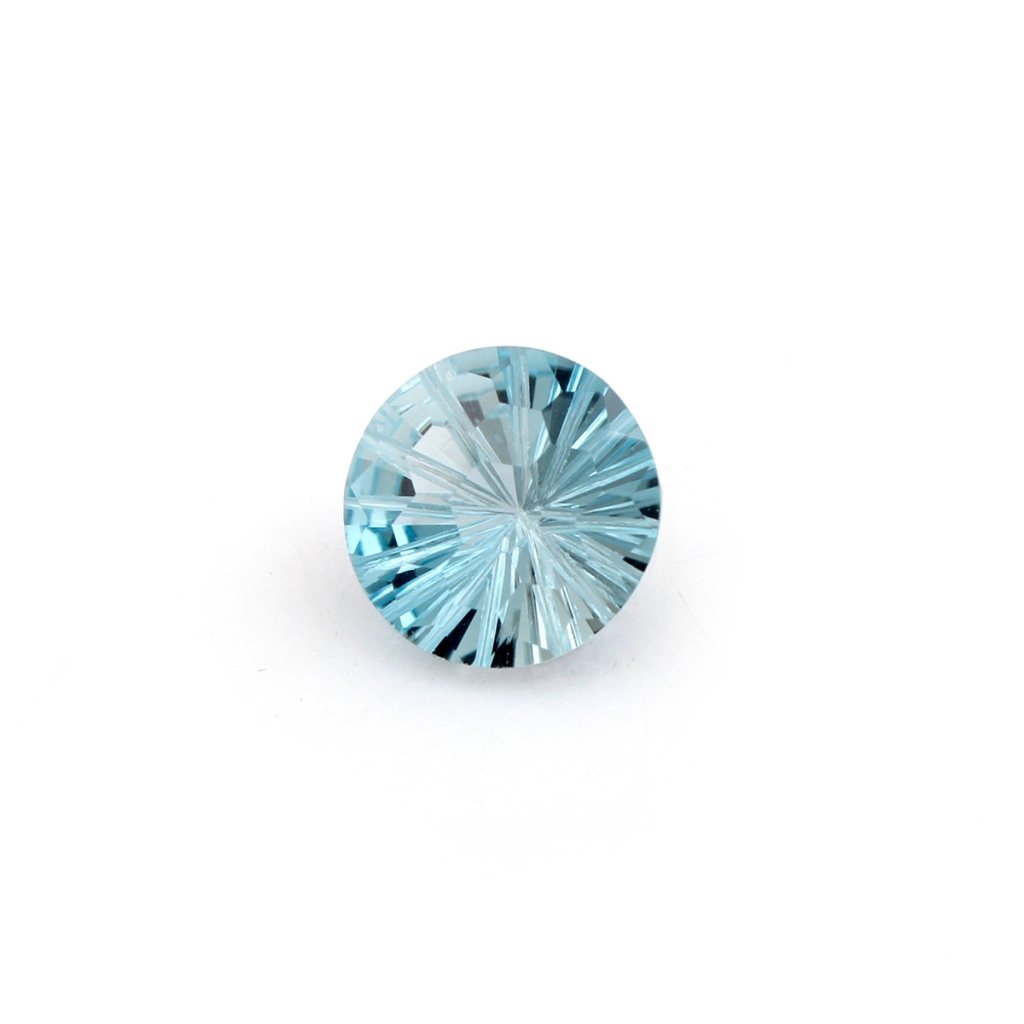 10mm Round Cut Sky Blue Topaz Loose Gemstone