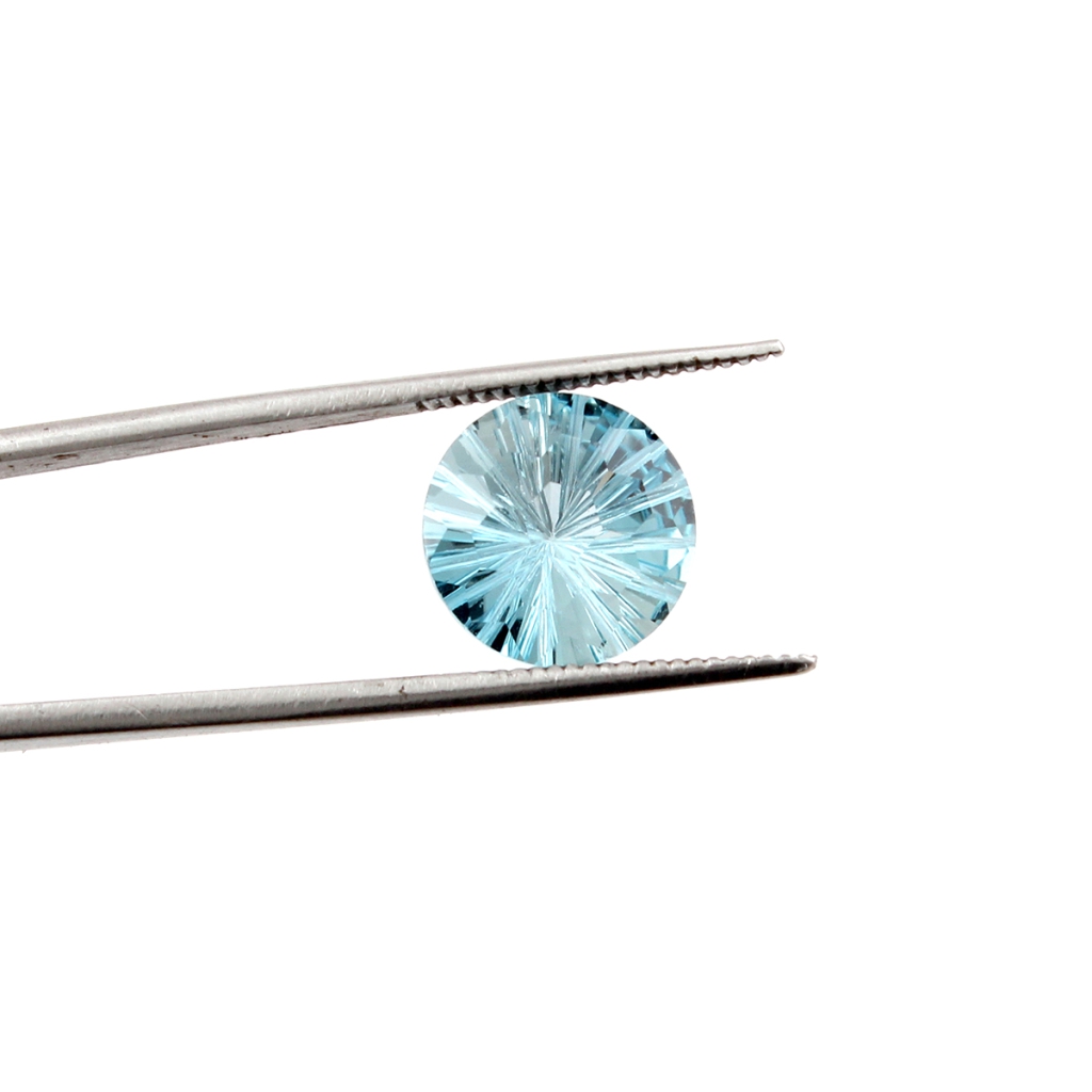 10mm Round Cut Sky Blue Topaz Loose Gemstone