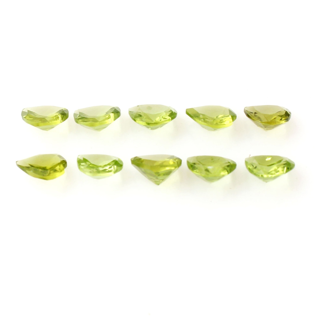 Natural Peridot 7mm Heart Gemstone