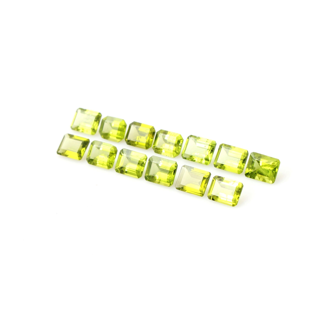 7x9mm Octagon Shape Natural Peridot Loose Gemstone