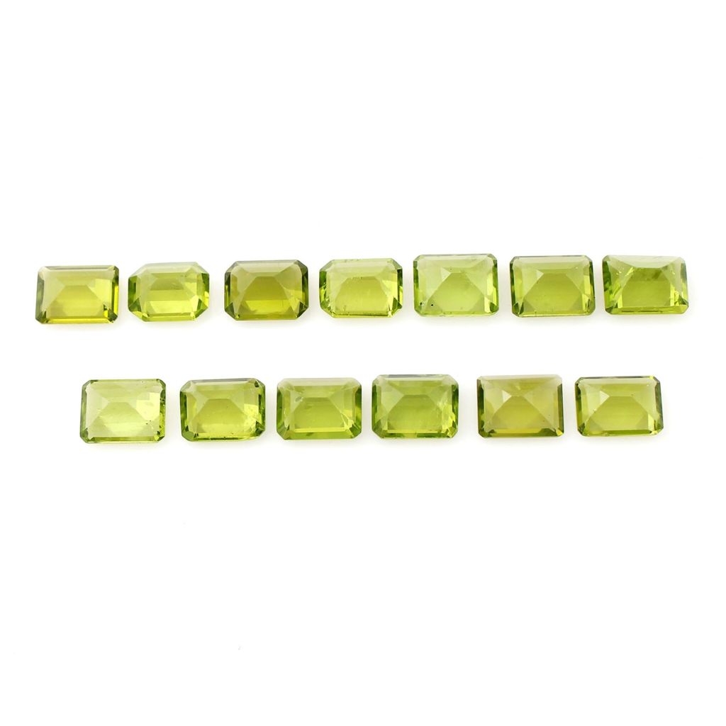 7x9mm Octagon Shape Natural Peridot Loose Gemstone