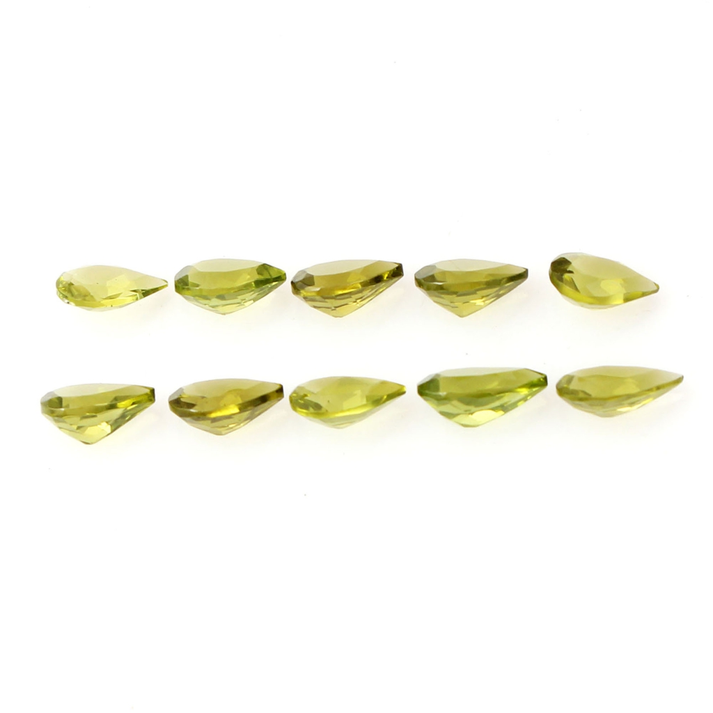 Natural Peridot 5x7mm Pear Shape Gemstone