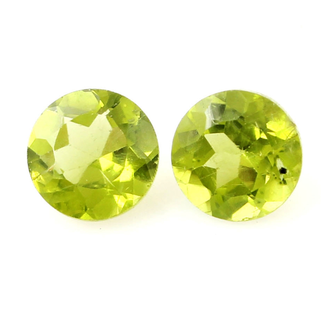 Natural Peridot 8mm Round Loose Gemstone