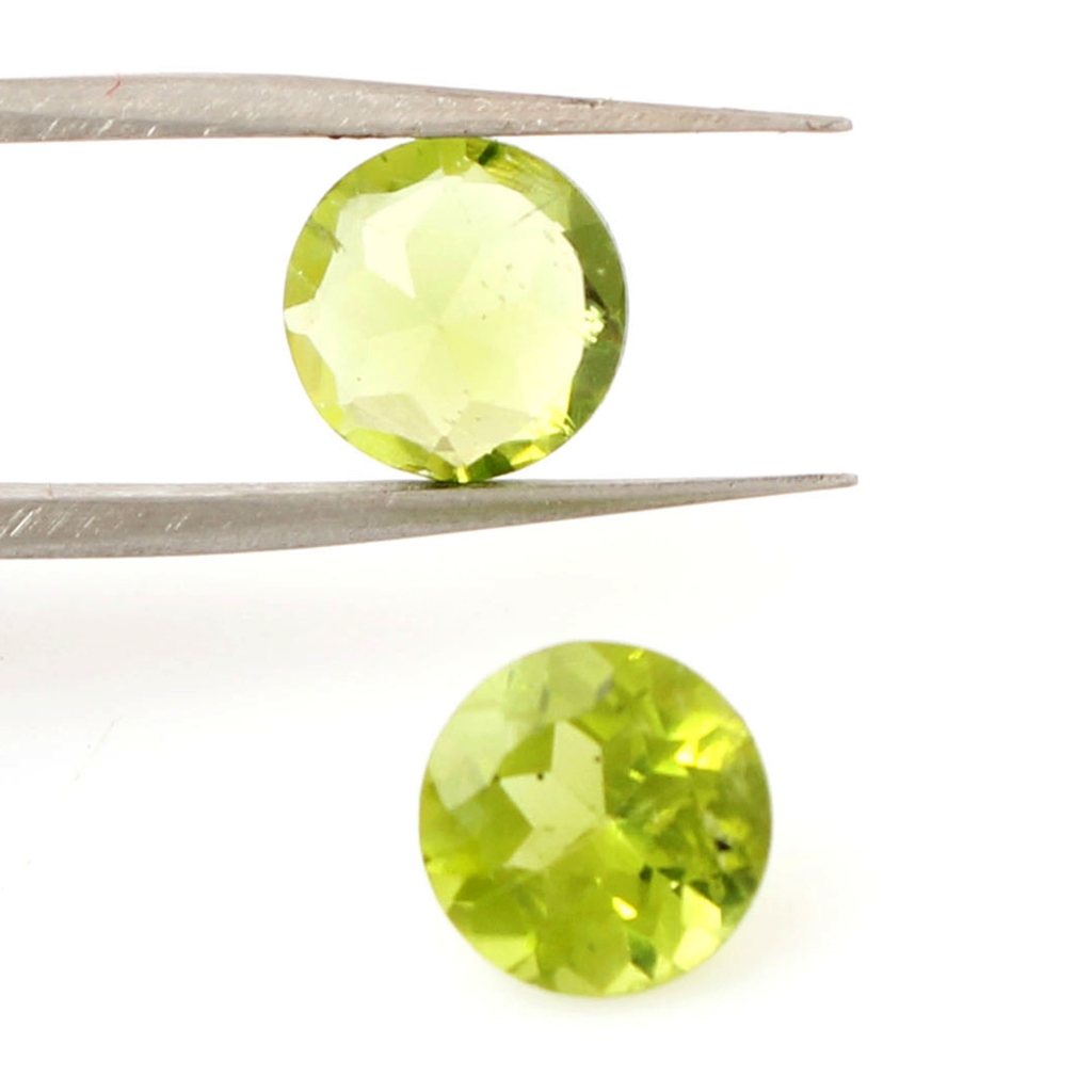 Natural Peridot 8mm Round Loose Gemstone