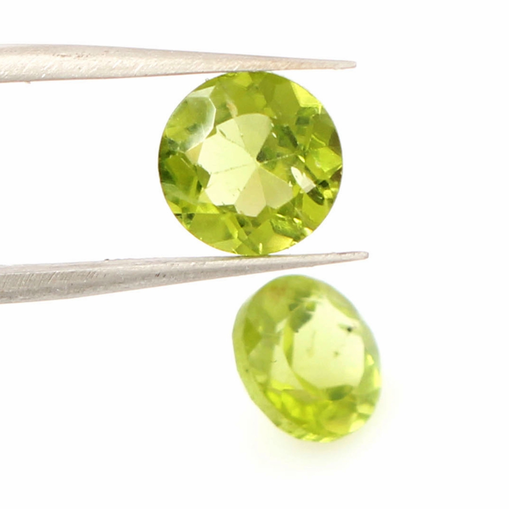 Natural Peridot 8mm Round Loose Gemstone