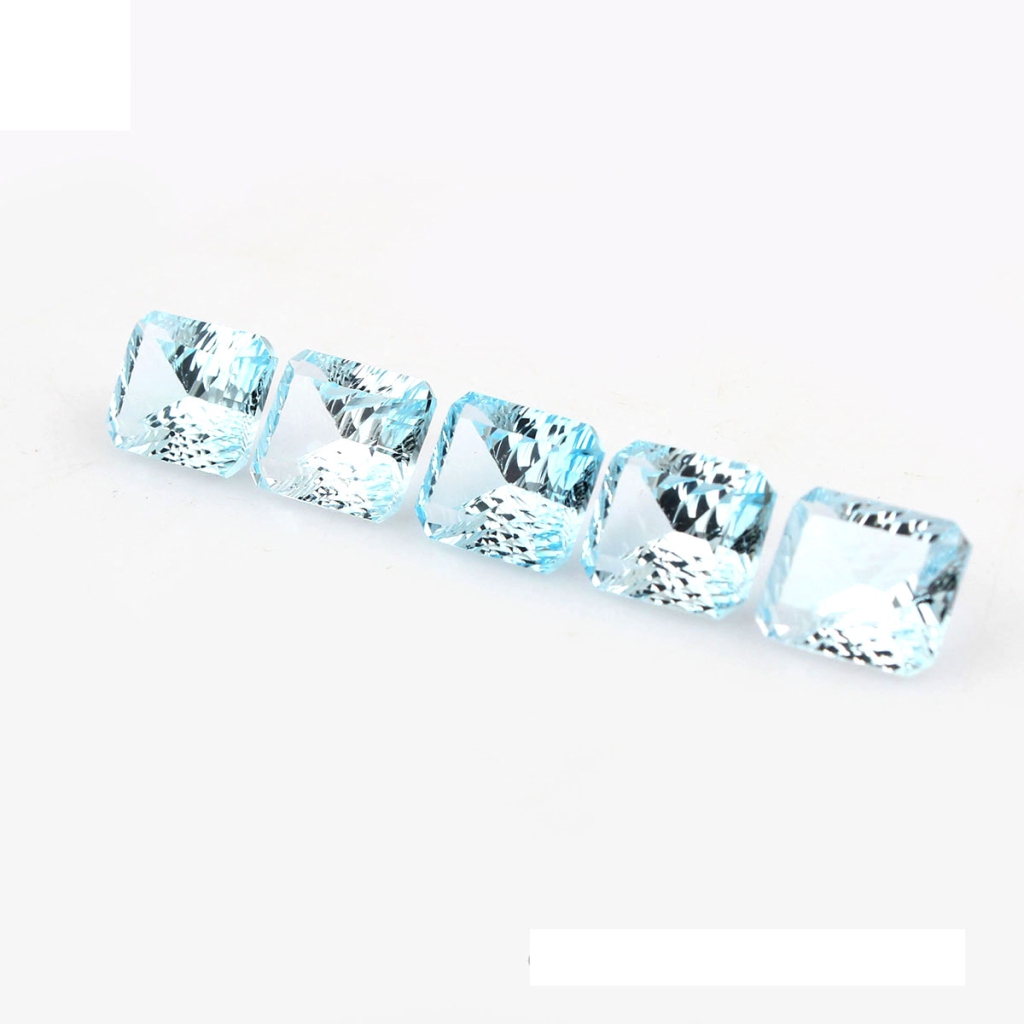 Natural sky Blue Topaz Octagon Shape Loose Gemstone