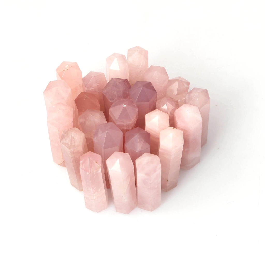 Rose Quartz Towers Points Obelisk Healing Crystals Gemstone