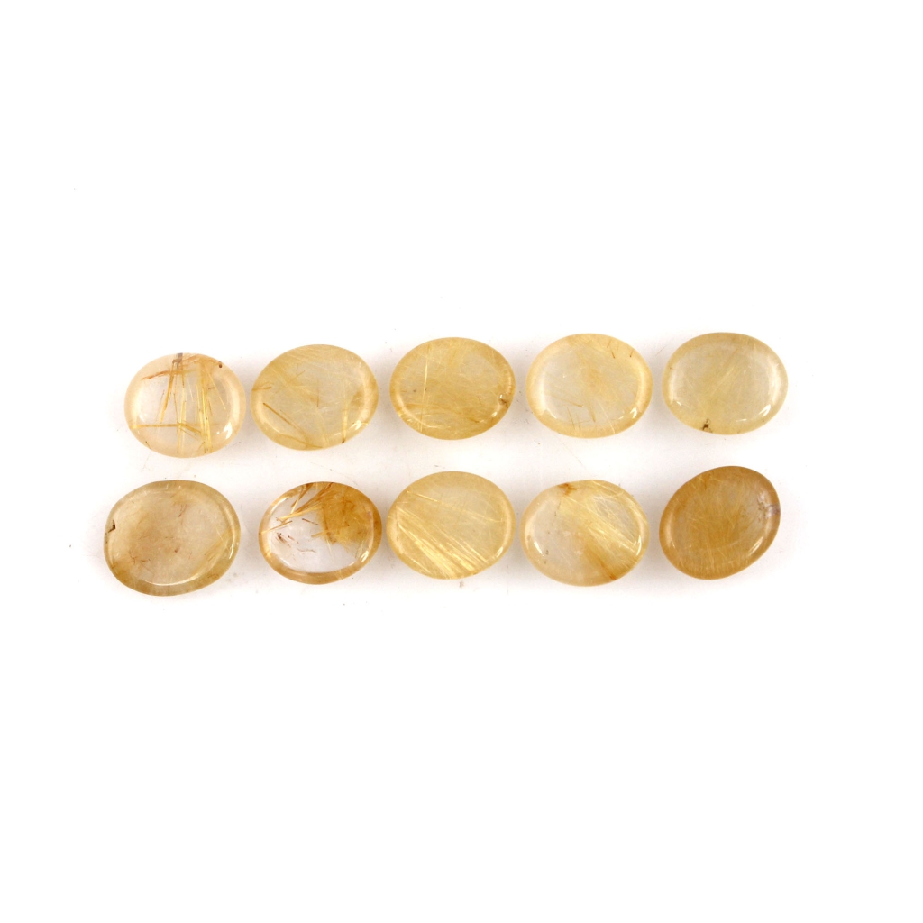 Top Quality Natural Golden Rutile 10x12 Oval Gemstone