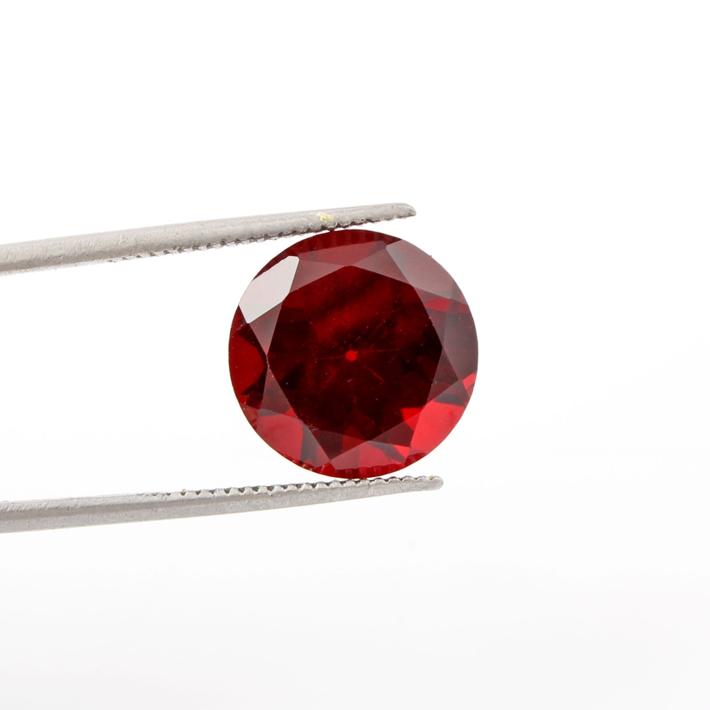 Natural Garnet Gemstone, Garnet 11mm Round Normal Cut Loose Gemstone