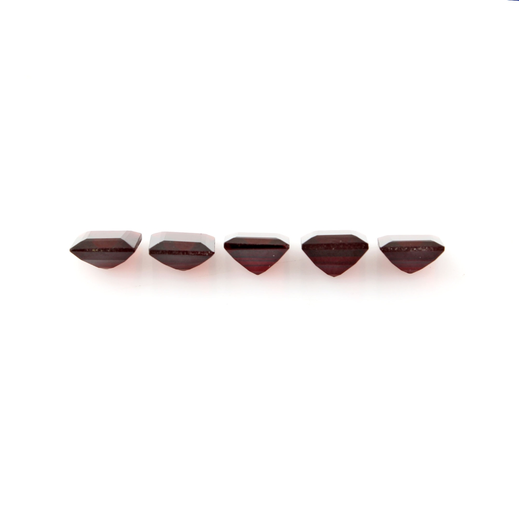 Natural Garnet Gemstone, Square Shape Garnet, 7mm Garnet Loose Gemstone