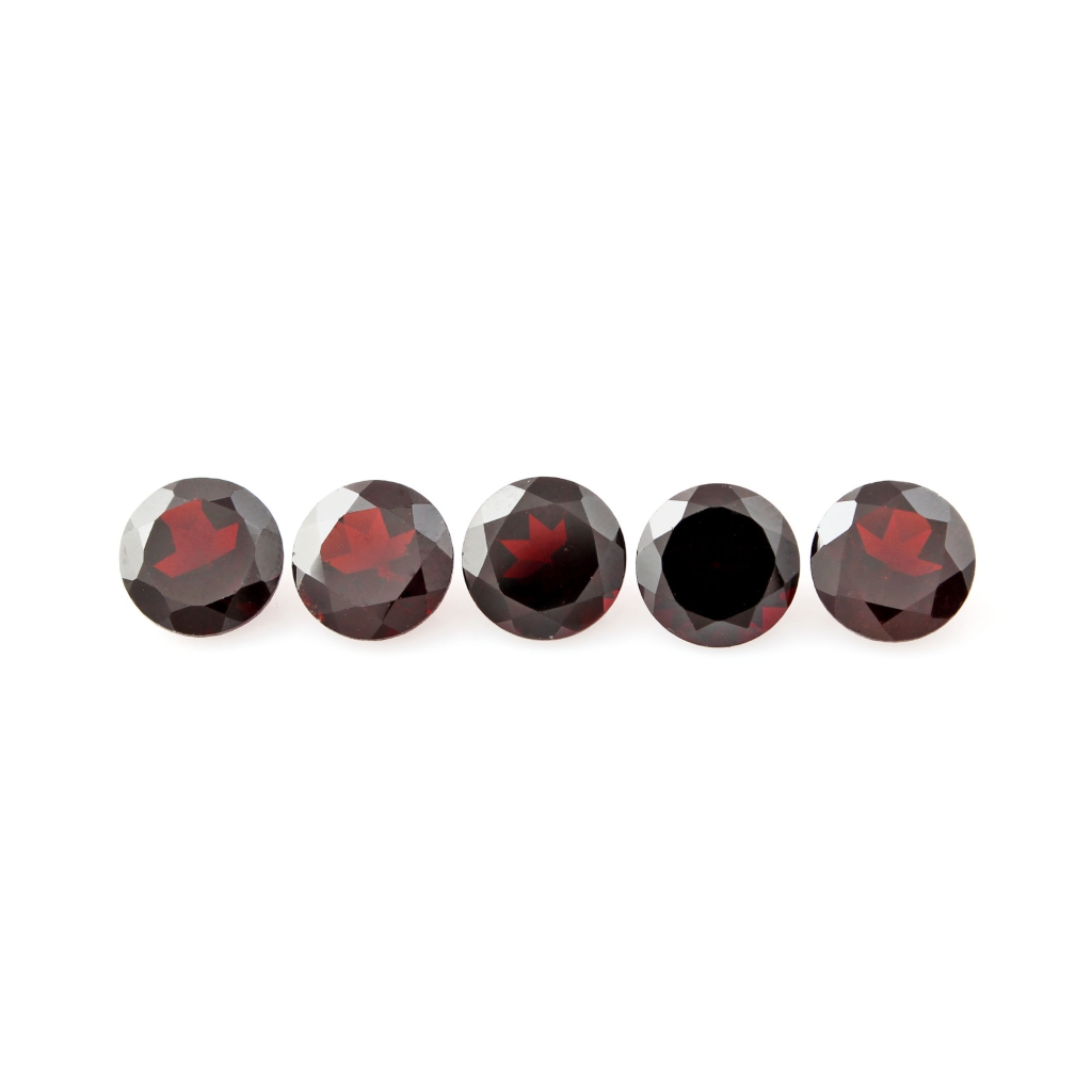 Natural Round Garnet, 9mm Round 15.5ct. Garnet Loose Gemstone, Red Garnet For Jewellery Making