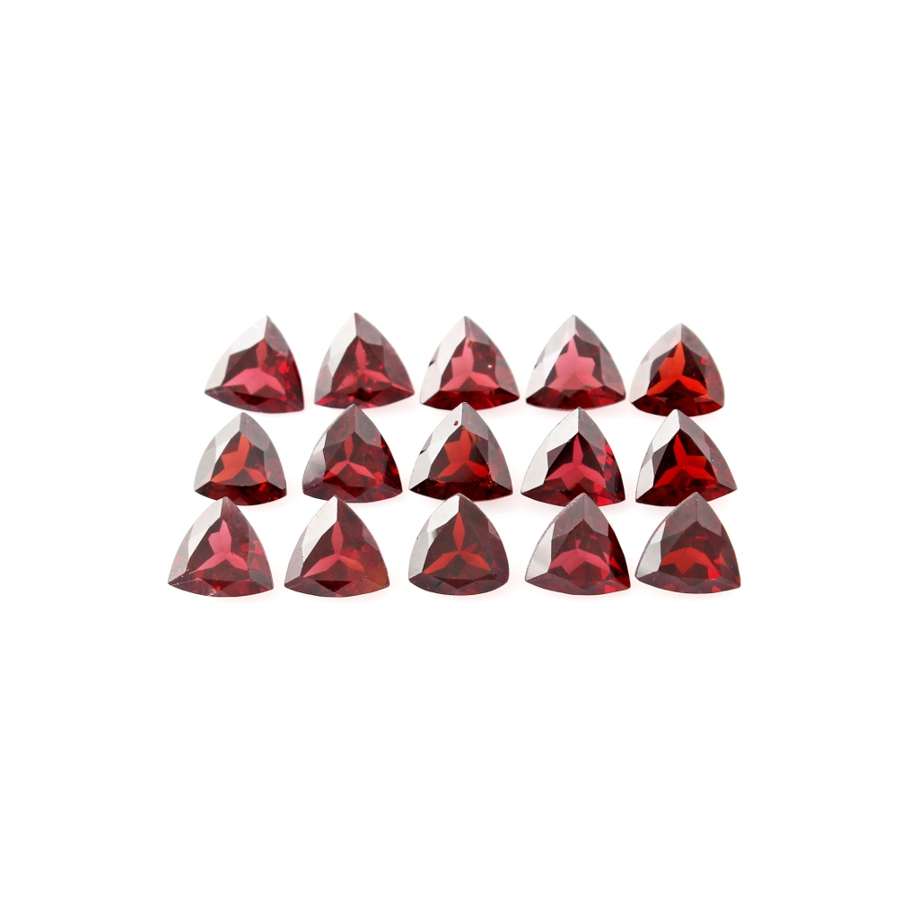 Natural Garnet 6mm Trillion Shape Loose Gemstone