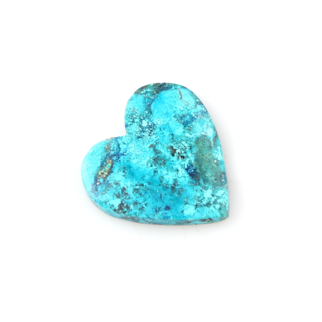 Heart Shape Chrysocolla Gemstone, Shattuckite Chrysocolla Gemstone