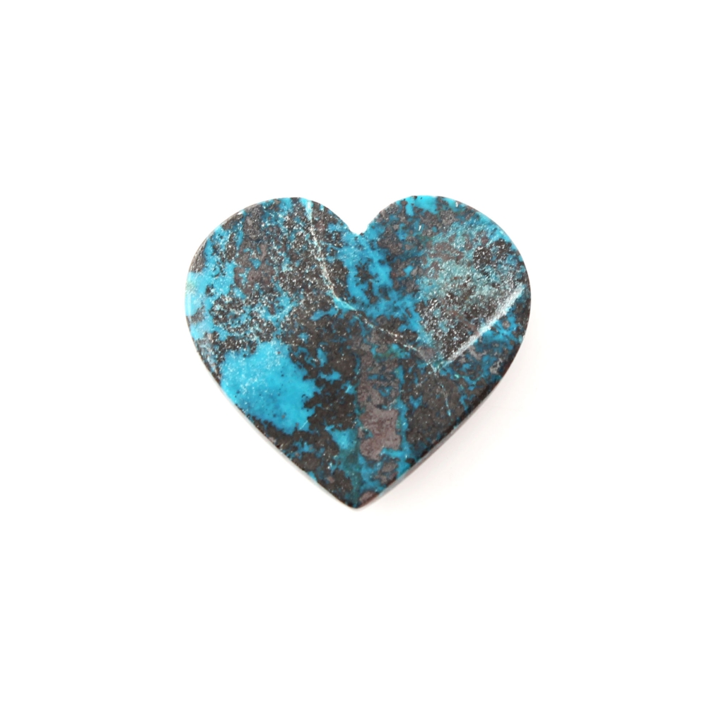 Heart Chrysocolla Gemstone, High Quality Natural Azurite Chrysocolla Gemstone
