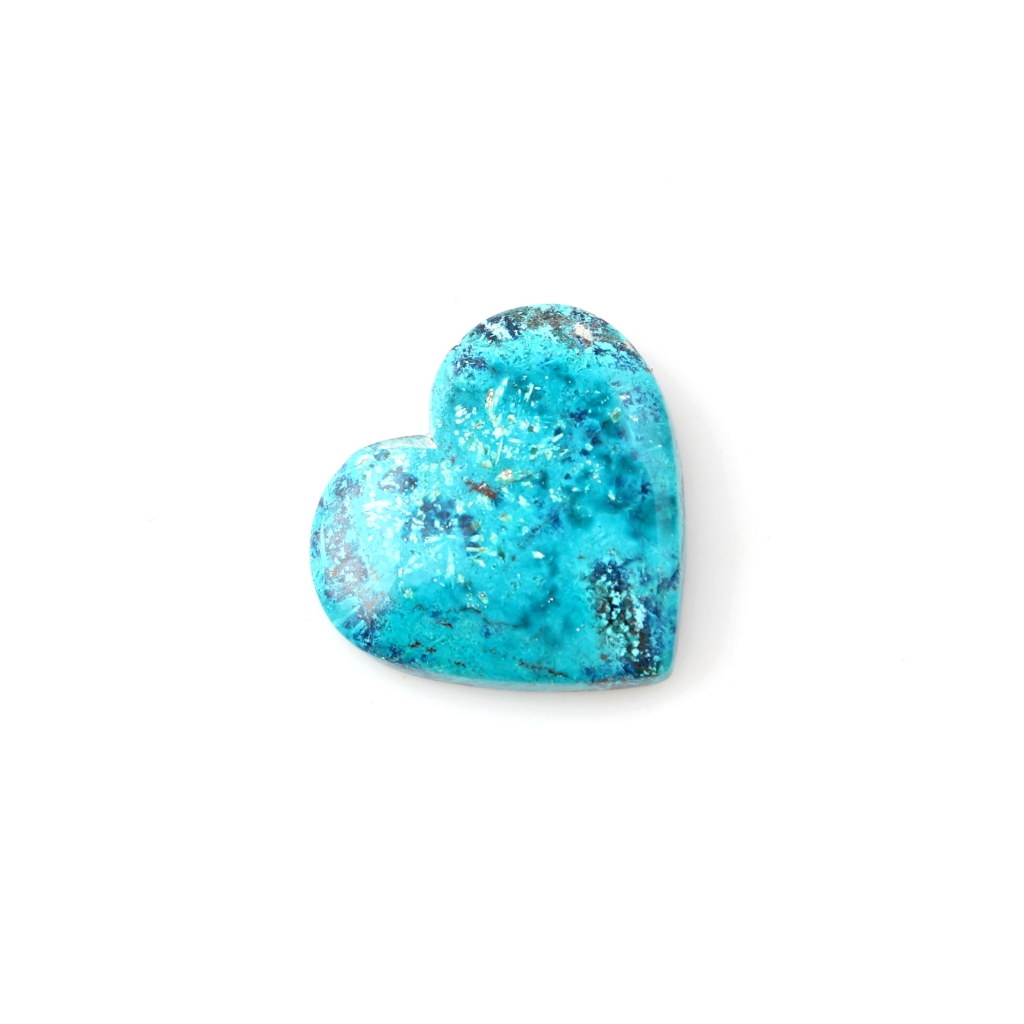 Natural Shattuckite Chrysocolla Gemstone, 29.85ct Chrysocolla Gemstone