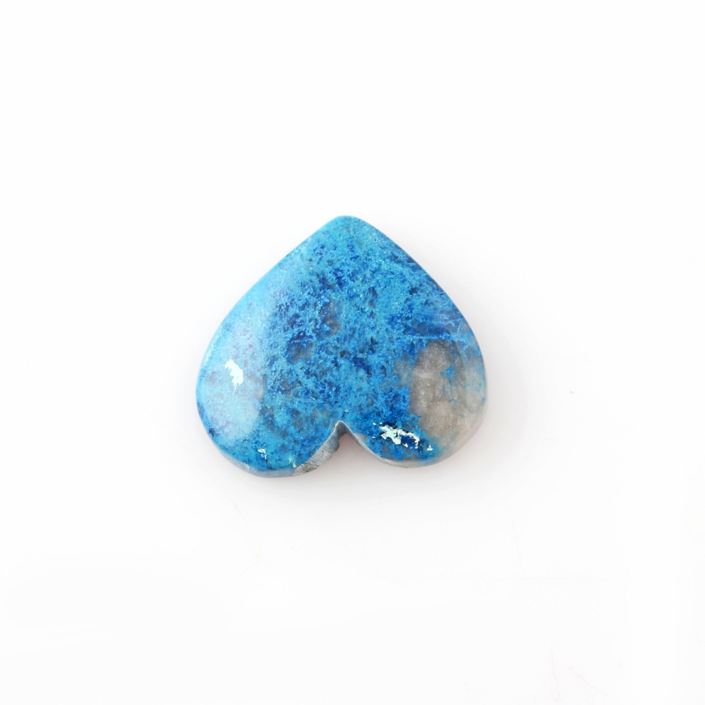 Natural Chrysocolla Gemstone, 23.2ct Shattuckite Chrysocolla Gemstone