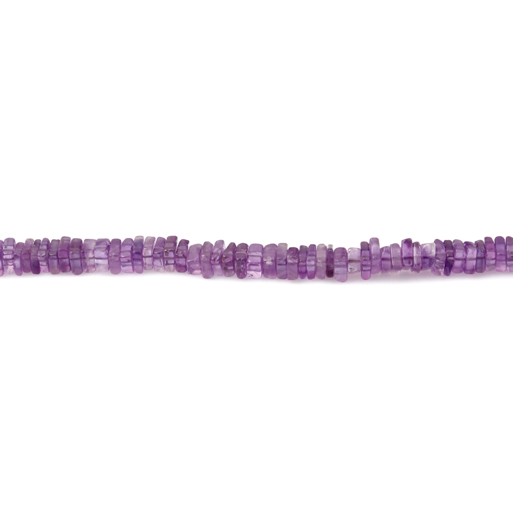 Amethyst Beads, Natural Amethyst Gemstone Heishi Beads Jewelry Square shape 4-5mm Approx